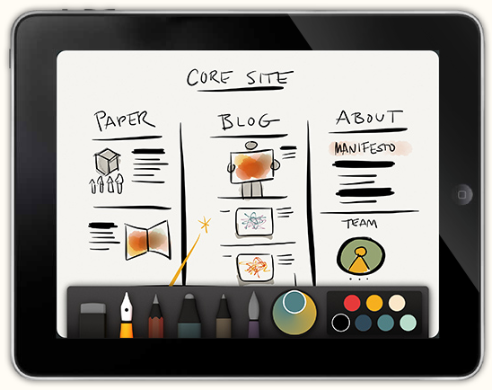 Paper app ipad, app per disegnare, review, app per dipingere, app per bozzetti, Paper by FiftyThree, recensione app