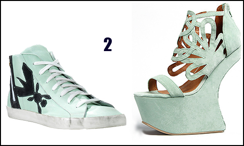 sneakers patrizia pepe, scarpe by jeffrey campbell, greyed jade pantone
